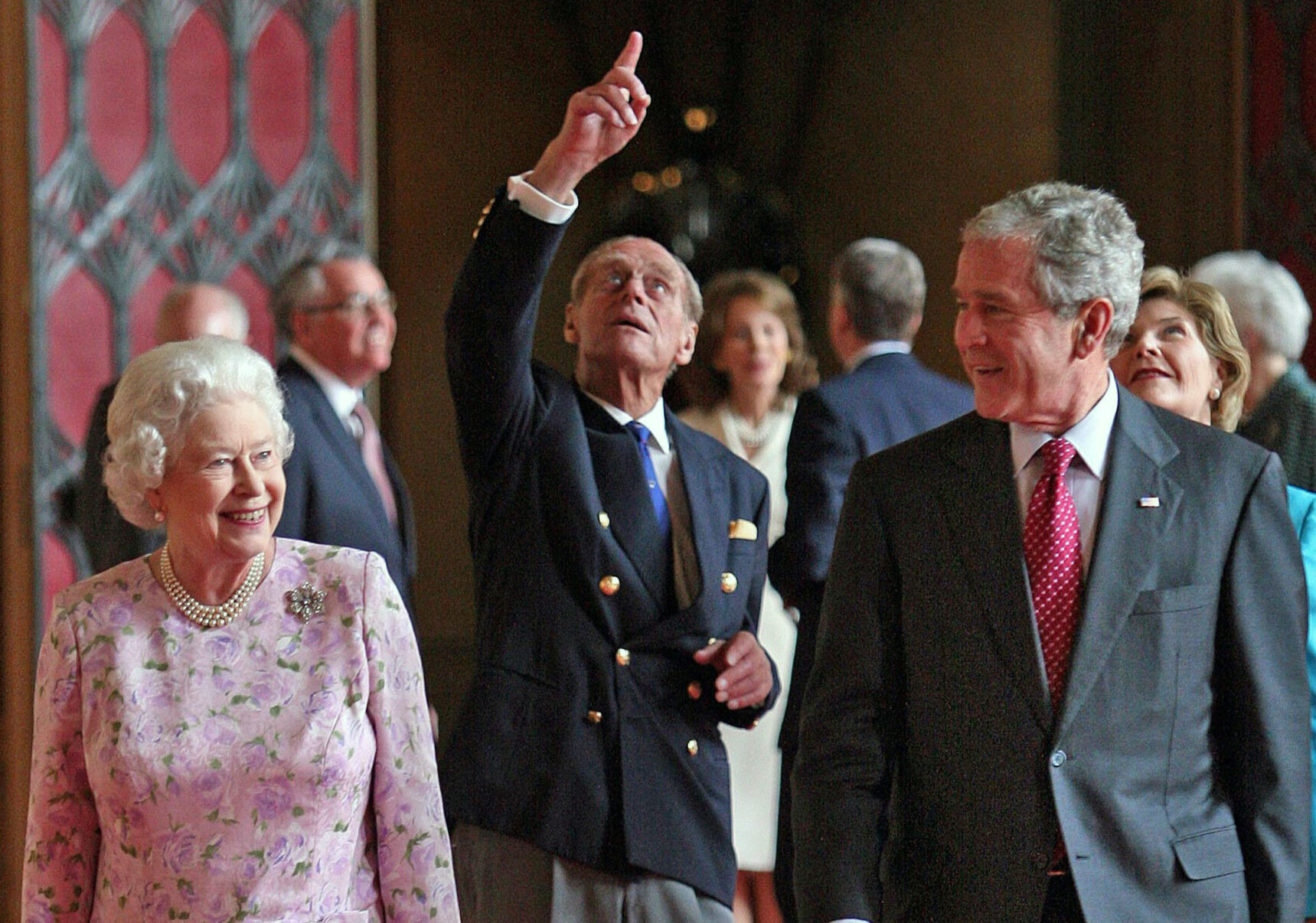2008: Queen Elizabeth II and President George W. Bush